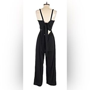 Loft Black Belted V Neck Jumpsuit Womens XS Petite